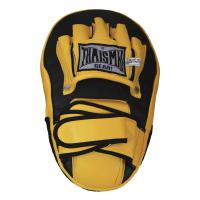 ราคา THAISMAI HP137 เป้าล่อชกมวยโค้งใหญ่ หนังแท้ สีเหลือง HP 137 Big Size Hand Pad Curved Genuine Leather THAIFIGHTPRO (4429982698)