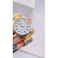 ราคา New นาฬิกาCasioนาฬิกาข้อมือผู้ชาย ผู้หญิง นาฬิกาแฟชั่น สายสีทอง สายสแตนเลส นาฬิกาคู่รัก เรียบหรูทรงพลัง ตัวเลขบอกเวลาชัดเจน (18985278727)