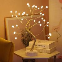ราคา ZC CAMP โคมไฟต้นไม้ LED โคมไฟตั้งโต๊ะพร้อมสาย USB ทรงต้นไม้โคมไฟหัวเตียง ตกแต่งห้องนอน LED Bonsa Tree Light for Room Decor (15853028010)