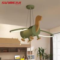 ราคา SUNMEIYI โคมไฟติดเพดานหลอดไฟ LED จี้ไดโนเสาร์เด็กไฟการ์ตูนสีเขียวสุดสร้างสรรค์สำหรับห้องเด็กอนุบาลพร้อมรีโมทควบคุม (18560337961)
