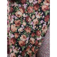 ราคา ผ้าเมตร ลายดอก กุหลาบ ทองกวา ชุดย้อนยุค ลอยกระทง สงกราน สีสด ดอกไม้ งานวัด ปีใหม่ หน้ากว้าง 110 115cm (17345500595)