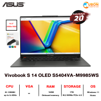ราคา ASUS VIVOBOOK S 14 OLED S5404VA M9985WS NOTEBOOK โน๊ตบุ๊ค INTEL I9 13900H 16GB 512GB WIN11 (18428906418)