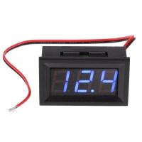 ราคา โวลต์มิเตอร์ดีซี DC 0 30V 3 Wire 2 Wire แดง เขียว ฟ้า เหลือง ขาว RED GREEN BLUE YELLOW WHITE LED Digital Display Volt Meter Voltage Voltmeter Car Motor วัดไฟแบตเตอรี่รถ มิเตอร์ (460485855)