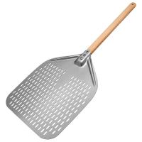 ราคา Perforated Pizza PeelProfessional Anodized Aluminum Pizza Peels Rectangular Pizza Turning Spatula with Detachable (15156134972)