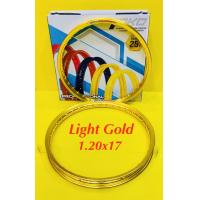 ราคา วงล้อ Yoko ขอบเรียบ สีทองอ่อน Light Gold 1 20x17 YOKO (18230084761)