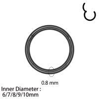 ราคา ZS 1PC บานพับ Segment Hoop แหวนจมูก Multicolor 316L สแตนเลสจมูก Septum Clicker กระดูกอ่อน Tragus Helix Lip Piercing 0 8 1 1 2มม (15111179331)