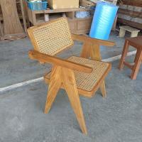 ราคา Fee delivery เก้าอี้มินิมอล Teak Wood Rattan Armchair เก้าอี้ไม้สักพื้นนั่ง พนักพิงบุหวาย แขนโรบอท เก้าอี้ เก้าอี้หวาย เก้าอี้ไม้สัก เก้าอี้มีพนัก (19929170832)
