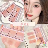 ราคา MD บลัชออน อายแชโดว์ ไฮไลท์ เนื้อมุกธรรมชาติ 3 สี 3 ช่อง เนื้อฝุ่น ประกายชิมเมอร์ Blush Eyeshadow (19682902598)