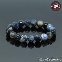 ราคา อาเป่า หินบลูอายส์อาเกต หินโมรา สีน้ำเงิน Blue Eyes Agate ขนาด 10 มิล คัดหิน หินดวงตาสวรรค์ กำไลหินสี กำไลหินนำโชค หินสีน้ำเงิน หินมงคล (1429730911)