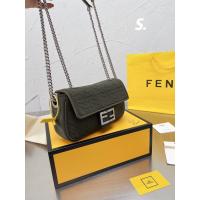 ราคา COD พร้อมกล่อง Fendi Baguette กระเป๋าถือโซ่ขนาดกลางและยาว3D เนื้อ FF รูปแบบแฟชั่นกระเป๋าสะพายอารมณ์ Christmas Gift (16543322498)