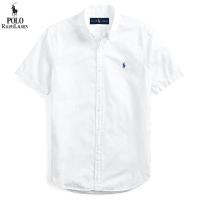 ราคา Original Ralph Lauren shirt short sleeve white color male High End wearing of formal put for special work slim size trend Oxford Paul shirt short sleeve (19720350632)