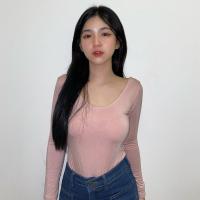 ราคา MesubShop บอดี้สูทแขนยาว เว้าหลังลึก พรางหุ่นม้าก สาวอวบใส่ได้ค่า ช่วงเป้ามีกระดุมแป้กแกะได้ รุ่น บอดี้สูทแขนยาว (21048255928)