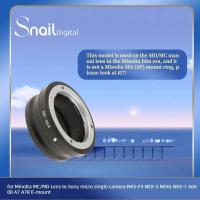 ราคา แหวนอะแดปเตอร์เลนส์ MD NEX สำหรับเลนส์ Minolta MC MD ไปจนถึงกล้องไมโครขนาดเล็กของ Sony NEX 5 NEX F3 NEX6 NEX 7 A6000 A7 A7R E Mount (20870718711)