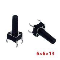 ราคา 100 ชิ้น ล็อต 6x6x5 4 3 6 7 8 9 10 11 12 13 14 15 มม สวิตช์แบบแทคปุ่มกดสวิทช์ 12 โวลต์ทองแดง 4Pinกรมทรัพย์สินทางปัญญาไมโครสวิทช์สำหรับทีวี ของเล่น ใช้ในบ้านกระดุม (536696929)
