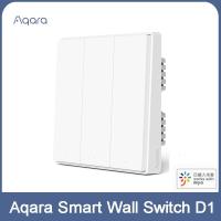 ราคา Aqara Smart Wall Switch D1 Zigbee Wireless Light Switchfor Smart Home Mi Home Key สำหรับ Xiaomi Mijia MI Home APP Homekit (15536542291)