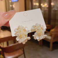 ราคา ต่างหู S925รูปดอกไม้หลากหลายสไตล์เกาหลีสำหรับผู้หญิงต่างหูห่วงแฟชั่นต่างหูเข็มเงิน (18440652407)