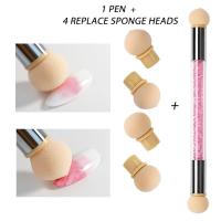 ราคา Arte Clavo Sponge Painting Dotting Pen Nail Art Brush Tool (15979015727)