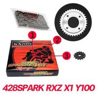 ราคา โซ่สเตอร์ชุด428KAZITO โซ่สเตอร์ชุดมอเตอร์ไซค์ โซ่สเตอร์ชุดWAVE DREAM SONIC RXZ RC (16202903977)
