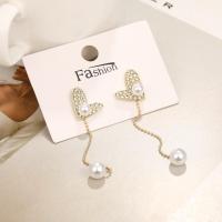 ราคา ต่างหูมุกหัวใจดีเกินไปสำหรับผู้หญิงเครื่องประดับต่างหูพู่โซ่ทองหรูหรา (20584312842)