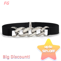 ราคา Lowest price FG เข็มขัดคาดเอวโลหะสีเงินยืดได้สำหรับผู้หญิงสายโซ่สีทอง (20619542022)