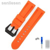 ราคา สายนาฬิกาข้อมือสายนาฬิกาข้อมือยางซิลิโคนของแท้ขนาด24มม 26มม 2023เหมาะสำหรับ Panerai ใต้น้ำ111 441สร้อยข้อมือยางซิลิโคนนุ่ม616 (19881058316)