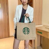 ราคา กระเป๋าถือ มี 2 ลายให้เลือก ขนาด 36x30cm กระเป๋าถือสตาร์บัค กระเป๋าสตาร์บัค ถุงผ้าสตาร์บัค กระเป๋าผ้าสตาร์บัค กระเป๋าstarbucks พร้อมในไทย (7873039013)