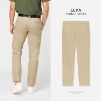 ราคา TWENTYSECOND กางเกงขายาว ทรงกระบอกเล็ก รุ่น Luka chino pants สีกากี Khaki (16067933488)