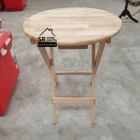 ราคา โต๊ะไม้ยางพารา minimal style โต๊ะพับไม้ยางพารา โต๊ะไม้ โต๊ะพับ โต๊ะกลม เหลี่ยม ขนาด60cm (15638369009)