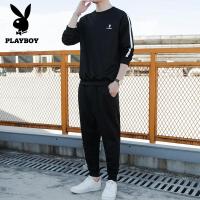 ราคา Playboy สูทแขนยาวคอกลมลำลองของแท้เสื้อกันหนาวและกางเกง (13673621345)