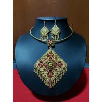 ราคา สร้อยคอพลอยนพรัตน์ สร้อยทองแถมฟรี สร้อยชุดไทย ชุดฟ้อนรำ ต่างหูทอง เครื่องประดับชุดไทย สร้อยคอผู้หญิง (7644951376)