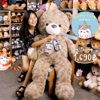 ราคา ReallyCute พร้อมส่ง ตุ๊กตาหมีขนกุหลาบ สีน้ำตาลกาแฟ (15348823445)