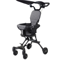 ราคา รถเข็นเด็ก รถเข็นเด็กรุ่นล่าสุด Stroller รถเข็นเด็กแบบพกพาปรับได้ 2ทิศทาง แบบ4ล้อ พับเก็บได้ น้ำหนักเบา (20345703411)