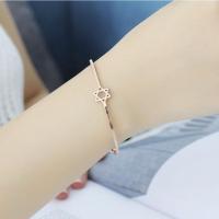 ราคา สร้อยข้อมือสตรีแฟชั่น Five Pointed Star เปิดทองคำสีกุหลาบสร้อยข้อมือหก Pointed นาฬิกาข้อมือดาวอุปกรณ์เสริมสร้อยข้อมือ (9732728545)