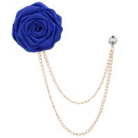 ราคา เข็มกลัด รูปดอกไม้ สําหรับติดเสื้อสูท งานแต่งงาน Wedding Brooches Cloth Art Hand Made Rose Flower Brooch Lapel Pin Badge Tassel Chain Mens Suit Accessories (19308208728)