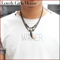 ราคา Cutewomen2020 สร้อยคอชาติพันธุ์สำหรับผู้หญิงต่างหูฟันหมาป่าดวงจันทร์สร้อยคอหนังเชือกสำหรับสร้อยคอทอโซ่สำหรับผู้หญิงผู้ชายเครื่องประดับของขวัญ (7757908703)