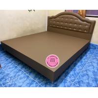 ราคา เตียงนอน6ฟุต เตียงนอน เตียงบล็อก หุ้มหนังคุณภาพดีแข็งแรง 3 5ฟุต 5 ฟุต 6 ฟุต (17399348363)