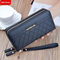 ราคา กระเป๋าสตางค์ซิปคู่ลายจระเข้ผู้หญิงมือถือกระเป๋าสตางค์ยาวน้ำมันขี้ผึ้งหนังกระเป๋าสตางค์ความจุขนาดใหญ่สองชั้นกระเป๋าโทรศัพท์มือถือ2022กระเป๋าสตางค์ใหม่ (16948428775)