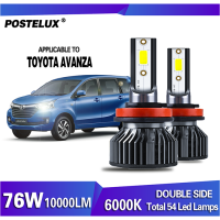 ราคา Postelux Headlamp ไฟหน้า H4ไฟ LED หลอดไฟสำหรับ Toyota Avanza ปี2003 2018สีขาว (7514250969)