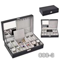 ราคา พร้อมส่ง กล่องนาฬิกา กล่องใส่นาฬิกา 3เรือน 6เรือน 10เรือน 12เรือน 20เรือน 24เรือน Leather Watch Box กล่องใส่เครื่องประดับ กล่องเก็บนาฬิกาข้อมือ (20069831631)