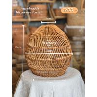 ราคา โคมไฟสาน เคลื่อนน้ำ โคมไฟหวายแท้ โคมไฟแขวนเพดาน L9277 เฉพาะโคมเปล่าไม่รวมหลอด ขั้วสาย (20925737362)