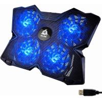 ราคา KLIM Wind Laptop Cooling Pad Support 11 to 19 Inches Laptops PS4 4 Fans Light Quiet Rapid Cooling Action Ergonomic Ventilated Support Gamer USB Slim Portable Gaming Stand Blue (15924454482)