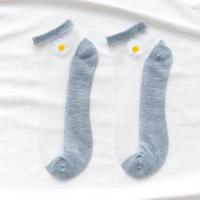 ราคา ถุงเท้าซีทรู โปร่งใส ถุงเท้าข้อสั้น ถุงเท้าแฟชั่น ลายดอกเดซี Free Size ถุงเท้ากีฬา ผ้าเกรดดีพรีเมี่ยม (11176133285)