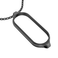 ราคา BassPal สายสำหรับ Xiaomi Mi 3 4 5 6 7สายรัดข้อมือจี้สร้อยคอ MiBand 6 5 4 3นาฬิกาโลหะสแตนเลสสายรัดข้อมือสร้อยข้อมือเหล็ก Miband 7สีดำ (17503717502)