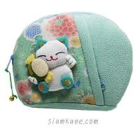 ราคา กระเป๋าผ้าญี่ปุ่น ซิป L ถือเครื่องรางญี่ปุ่น กระเป๋าสตางค์ ซิป 2 ช่อง (17327783769)