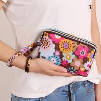 ราคา 1ชิ้นกระเป๋าใส่เหรียญสามชั้นมีซิปกระเป๋าใส่กุญแจกระเป๋าเก็บบัตรของกระเป๋าเงินสำหรับผู้หญิงกระเป๋าสตรีผ้าใบความจุขนาดใหญ่พิมพ์ลายกระเป๋าสตางค์ใบสั้นกระเป๋าโทรศัพท์ (18213587784)