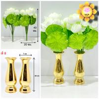 ราคา แจกันดอกบัว ดอกบัวผ้า บงกช พร้อมแจกัน คู่ (19213763420)