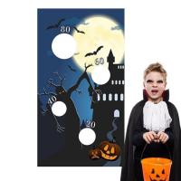 ราคา Bean Bag Games for Yard Fun Halloween Themed Bean Bag Toss Toys with 3 Sandbags Outdoor Games for Kids Adult Birthday Party Favors Halloween Bean Bag Toss Game standard (20374883445)