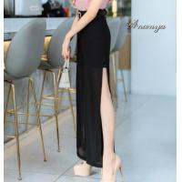 ราคา กางเกงผ่าข้างขา ผ้าชีฟองเกาหลี เฉพาะกางเกงไม่รวมเข็มขัด มีซับในกางเกงขาสั้น (13139768635)