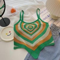 ราคา เสื้อสายเดี่ยวไหมพรม ลายหัวใจที่กำลังฮิต สีสันสดใส สวยสุดๆ สินค้าพร้อมส่ง 85077 (17562503215)