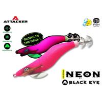 ราคา ตกหมึก เหยื่อ โยกุ้งเรืองแสง เหยื่อปลอมตกหมึก ATTACKER NEON BLACK EYE อุปกรณ์ตกปลา (17864167189)